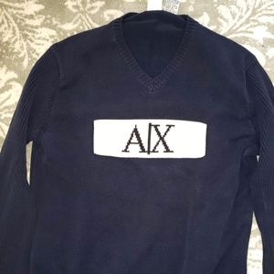 Armani Exchange unisex cotton sweater.